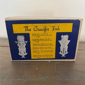 Vintage 1955 Crucifix Fish